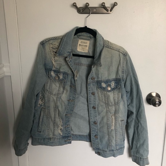 DISTRESSED DENIM JACKET - Picture 1 of 3